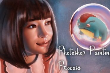 フォトショップスピードペインティング -   広瀬すず photoshop painting process Hirose Suzu 포토샵 스피드 페인팅 - 히로세 스즈