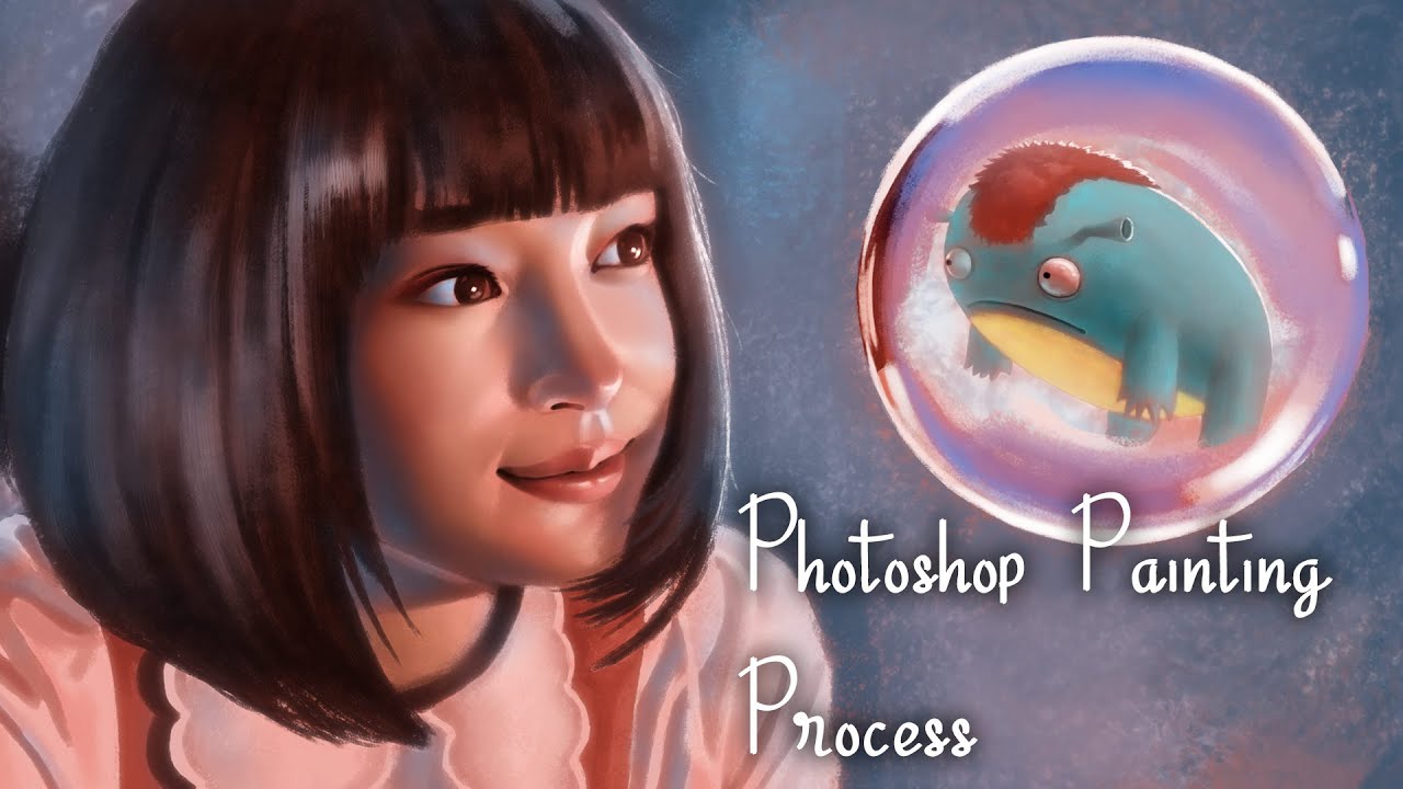 フォトショップスピードペインティング -   広瀬すず photoshop painting process Hirose Suzu 포토샵 스피드 페인팅 - 히로세 스즈
