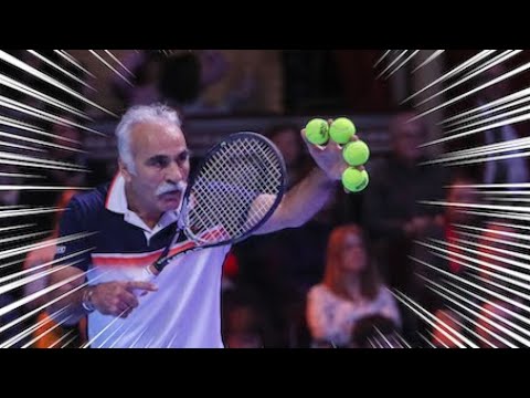 テニス 伝説の 魔術師ofテニス マンスール バーラミも技術が凄すぎる事が分かる 面白い Mansour Bahrami Yayafa