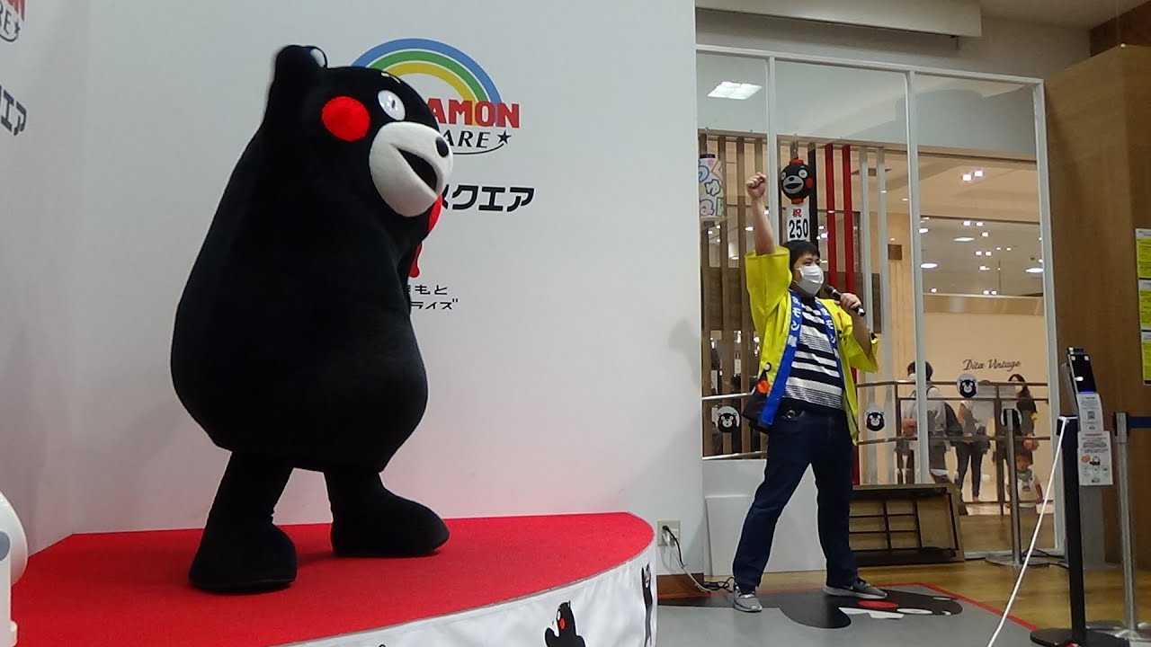 くまモン！新生活様式！で五つ目のお願いは「よく食べるモン♪」六つ目は「よく寝るモン♪」七つ目は「よく運動するモン♪」らしかです・・・？☆