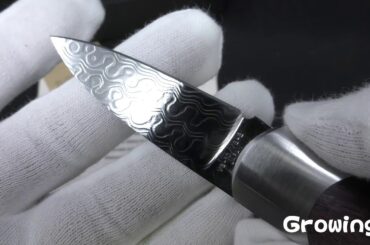 MOKI KNIFE【モキ ナイフ】■ 武将 限定モデル 【ダマスカス】【紫檀】 【信長・光秀・道三】