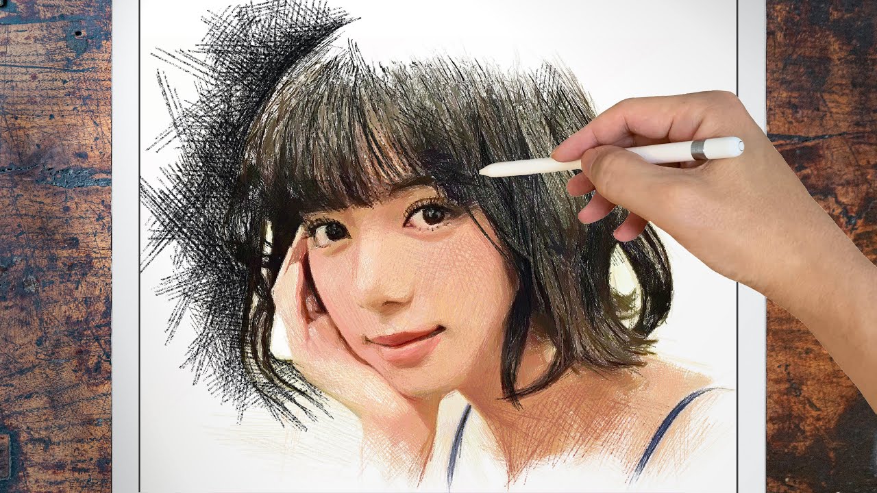 Drawing Elaiza Ikeda : 池田エライザ | Using Procreate of iPad Pro | Only with lines | イラストデッサン | ArtyCoaty Drawing Elaiza Ikeda : 池田エライザ | Using Procreate of iPad Pro | Only with lines | イラストデッサン | ArtyCoaty