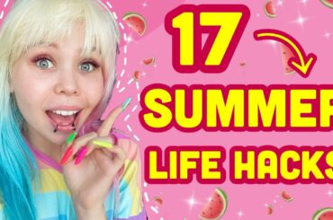17 life hacków na lato! *MUSISZ JE POZNAĆ!* tatuaż ze słońca?!