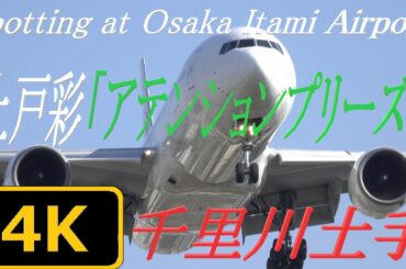 【4K】上戸彩「アテンションプリーズ 」テーマにのせてSpotting at Osaka Itami Airport 千里川土手いいとこまとめ2018（VOL.1b+)