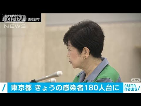 「きょうの都内感染者は180人台」知事会で小池知事(20/07/19)