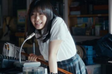 森七菜  大塚製薬 オロナミンＣ 「元気はつよいぞ。放送室からのエール」篇 TVCM