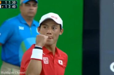 【テニス】錦織圭 vs ラファエル・ナダル リオ・オリンピック 2016 ハイライト