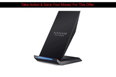 Slide Fast Wireless Charger,NANAMI Qi Certified Wireless Charging Stand Compatible iPhone SE/11/11