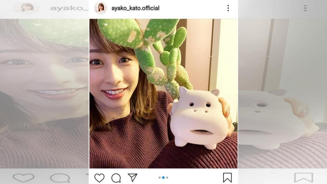 加藤綾子アナが観葉植物の成長を報告「サボテンもカトパンも可愛い」「かわいいツーショット」（スポーツ報知）｜ｄメニューニュース