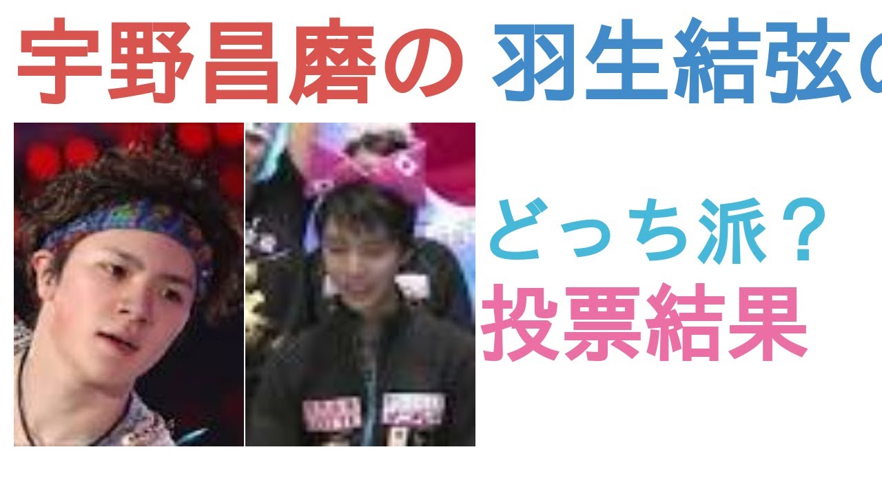 宇野昌磨のバンダナ姿と羽生結弦のリボン姿はどっちがかわいい？