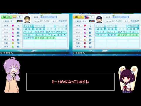【パワプロ2020】柳田悠岐と山田哲人を作ってみた結月ゆかり