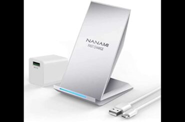 Review: Fast Wireless Charger,NANAMI Qi Certified Wireless Charging Stand Compatible iPhone SE/...