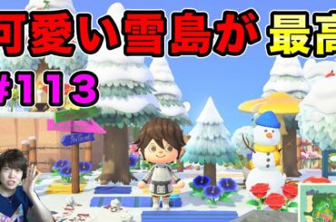 【あつまれどうぶつの森】可愛い雪国島で島改造のヒントをゲット？マスオの島も改築！#113