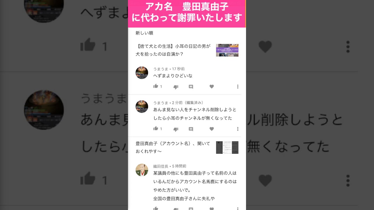 豊田真由子（アカウント名）に代わり、許してちょんまげ申し上げます
