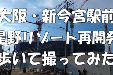 【大阪】治安は大丈夫？新今宮駅前星野リゾート建設地を歩いて実際に撮影してみた【再開発】
