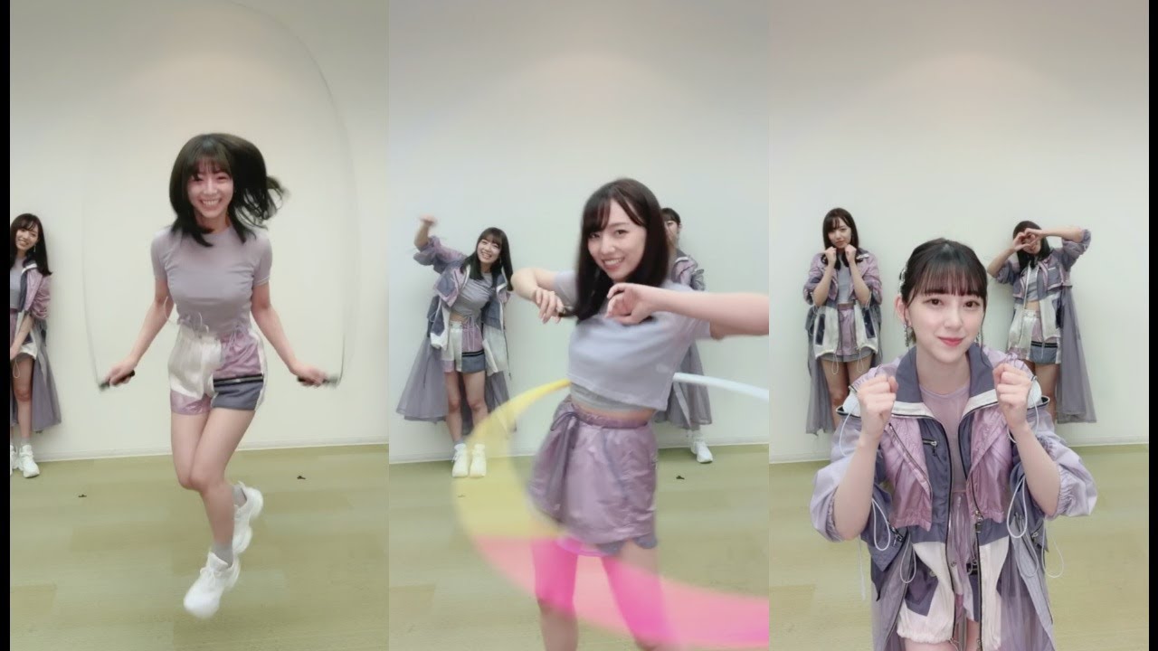 【乃木坂46】新内眞衣 上着を脱いでフラフープに挑戦 / Weibo 2020/08/24