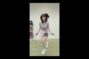 【乃木坂46】衣装を脱いで2重飛びに挑戦する北野日奈子 / Weibo 2020/08/24
