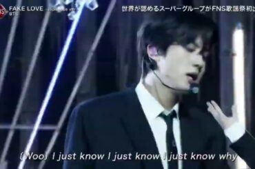 BTS「FAKE LOVE  Japanese ver  」2019FNS歌謡祭 2019年12月4日