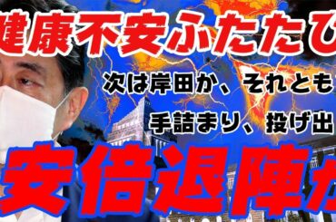 【退陣か？】安倍総理、健康不安説！持病の再発？2週連続で慶大病院入り。ポスト安倍の行方は？28日(金)記者会見【体調,石破茂,岸田文雄,麻生太郎,二階俊博,河野太郎】