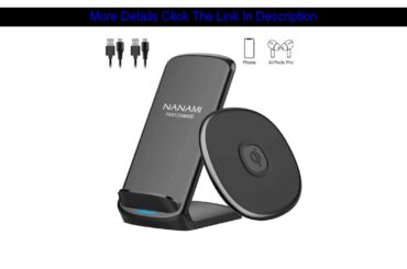 Review NANAMI Fast Wireless Charger [2 Pack], Qi-Certified 15W Max Charging Stand Pad Bundle,Compat