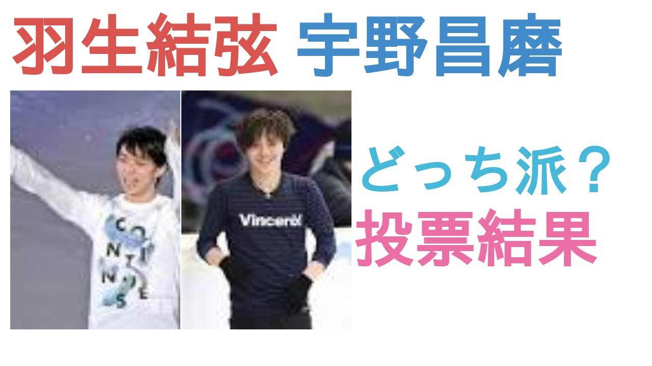 羽生結弦と宇野昌磨はどっちが私服が高貴？