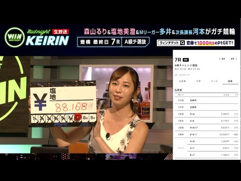 【豊橋競輪】塩地『コメント欄に神様がいる！！』初の的中がまさかの高額配当！！『ミッドナイト競輪』2020年8月21日_競輪ライブ