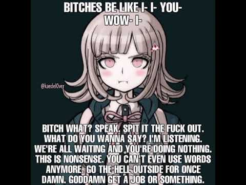 [chiaki nanami danganronpa] i- i- you- wow- i-