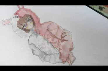 나나미 모노미 동물 잠옷 물감 색칠한거/나나미 치아키/nanami/monomi