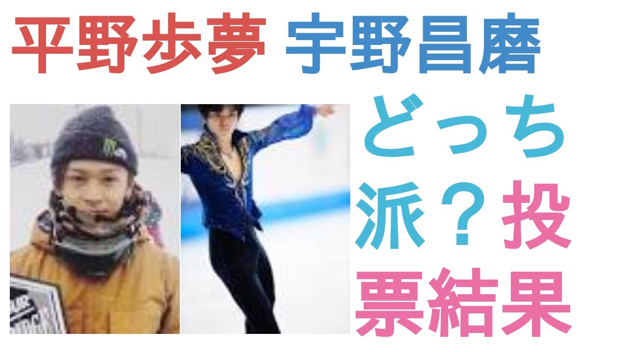 平野歩夢と宇野昌磨はどっちがイケメン？