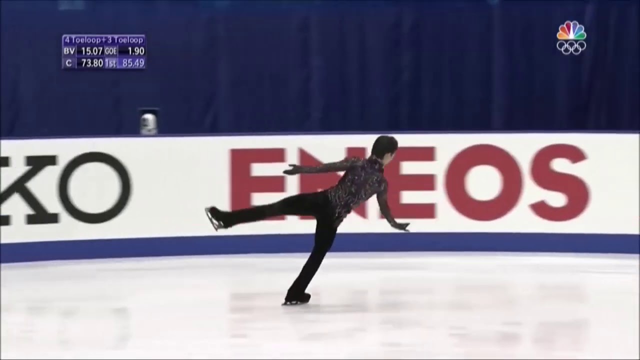 NHK杯2019 Yuzuru Hanyu Origin ジョニー＆タラ解説　日本語・英語字幕