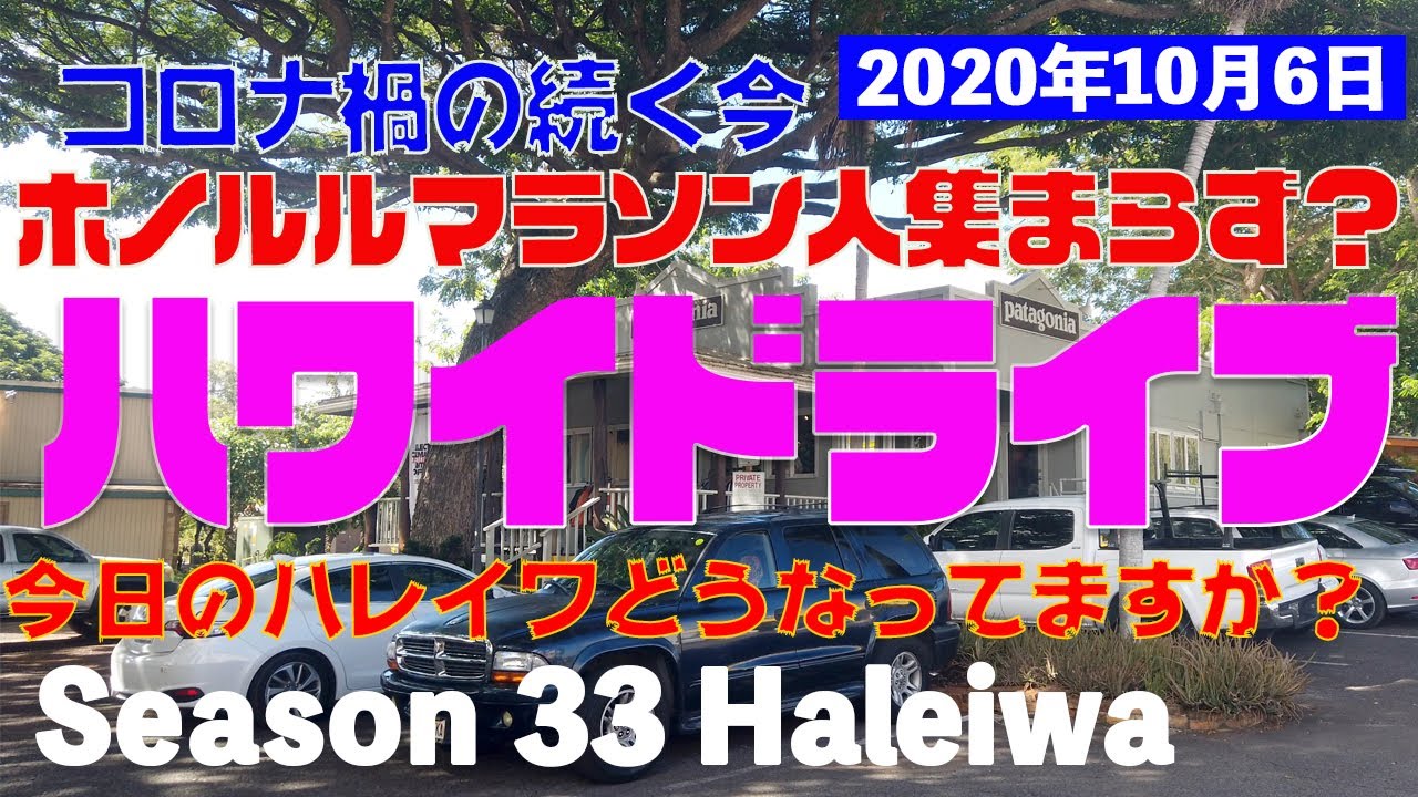 【ハワイドライブ】コロナ禍でホノルルマラソンどうなる？ハレイワの今日の様子は？