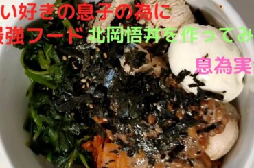 戦い好きの息子の為に北岡悟丼を作ってみた～息為