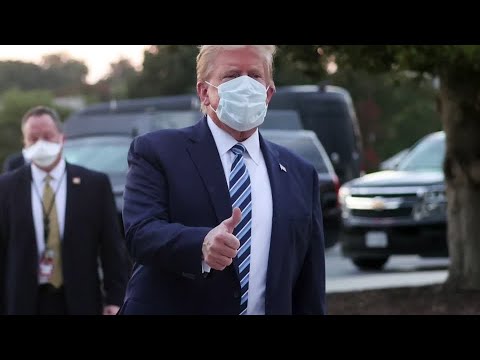 トランプ氏、大統領執務室に戻る コロナ症状なしと専属医(字幕・8日) トランプ氏、大統領執務室に戻る コロナ症状なしと専属医(字幕・8日)