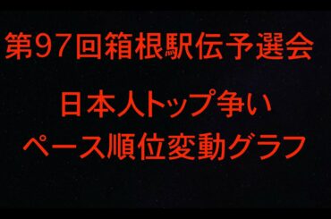 第97回箱根駅伝予選会　個人成績　ペース変動　(日本人トップ争い等)
