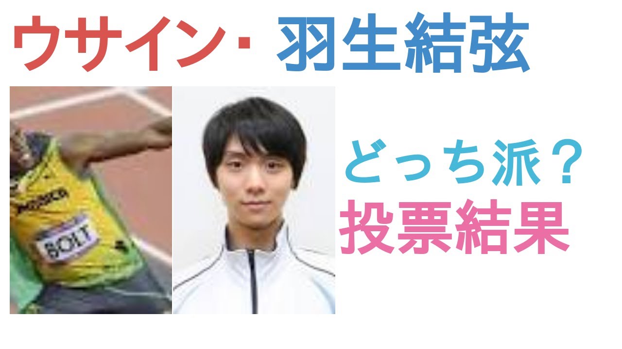 ウサイン・ボルトと羽生結弦はどっちが世界的に有名？