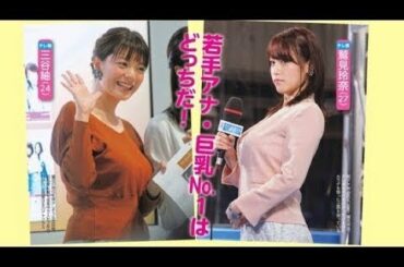 鷲見玲奈アナvs三谷紬アナ！GIFあり！