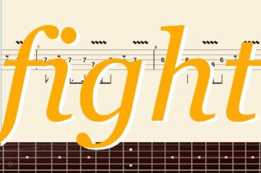 YUI「fight」日向坂46ver ベースtab