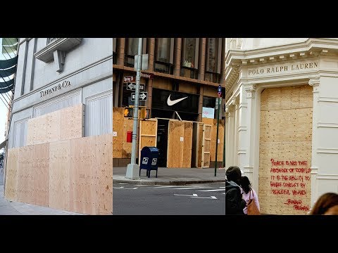 ✅  米大統領選は、投票日の翌日である11月4日（現地時間）現在も開票作業が続けられているが、全米各地では投票結果にまつわる暴動や略奪行為を恐れ、百貨店や小売店などが店舗を休業したりショーウィンドーを
