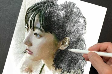 Drawing 武田玲奈(Rena Takeda) | Portrait | Speed painting | How to Procreate illustration | ArtyCoaty