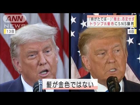 久々登場のトランプ大統領　髪の色にツッコミ相次ぐ(2020年11月14日)