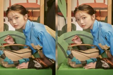 女優の今田美桜さんが11月13日、ロエベの日本の旗艦店「CASA LOEWE Tokyo（カサ ロエベ トウキョウ）」（東京都中央区）で行われたイベント「CASA LOEWE Tokyo1周年」に登場