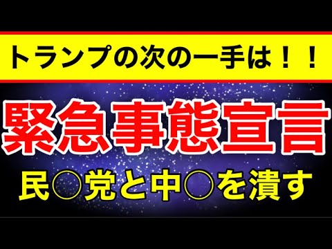 【速報】トランプ大統領「緊急事態宣言」「大統領令」！この一手は何を意味する戦略か！？［1.5～2倍速推奨］