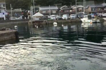 上関町、室津港より上関大橋をくぐって祝島へ