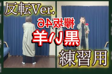 【踊ってみた】欅坂46 黒い羊【反転ver.練習用】(スロー・反転・後ろ姿)