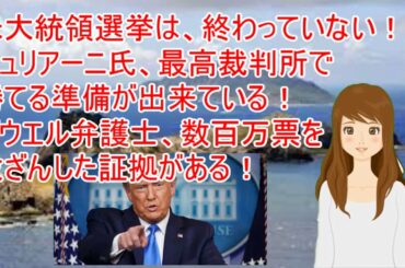 11月19日 速報 米大統領選挙 まだ終わっていない