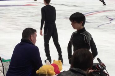 羽生結弦 Yuzuru Hanyu open practice 16.11.2018 ISU Grand Prix Rostelecom Cup (Юдзуру Ханю. Ростелеком)