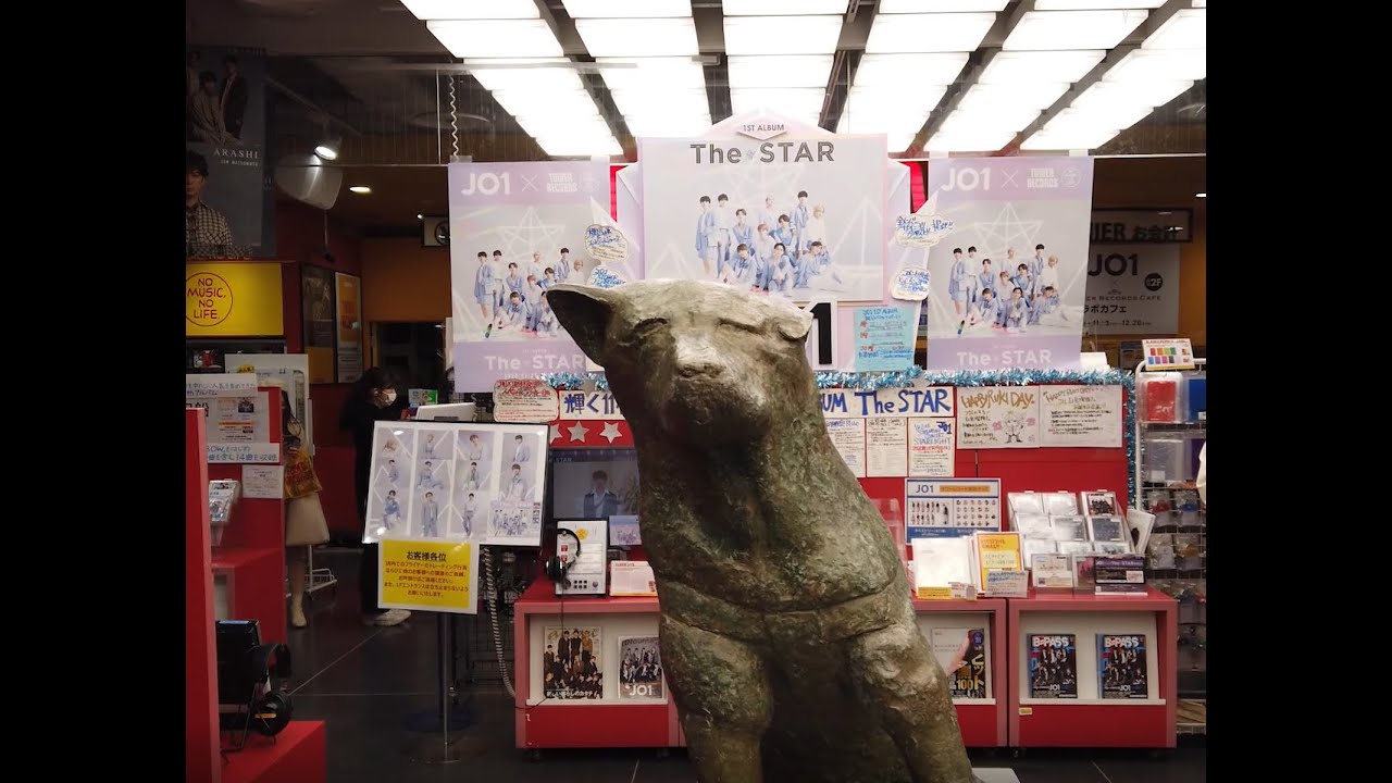 JO1の人気が凄い【渋谷タワレコ】　ファーストアルバム『The STAR』/JO1サイン展示/メンバーパネル/ジェイオーワン/人と熱気が凄かった・・・/カッコいい