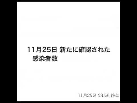 【最新全国新型コロナ新規感染者数】11月25日