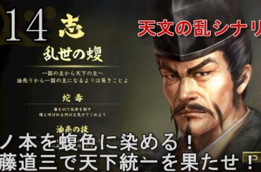 #14 【完結】毛利と今川を滅ぼして斎藤道三の天下へ！天分の乱シナリオの斎藤道三で天下統一を目指す！【信長の野望 大志 PK 超級】