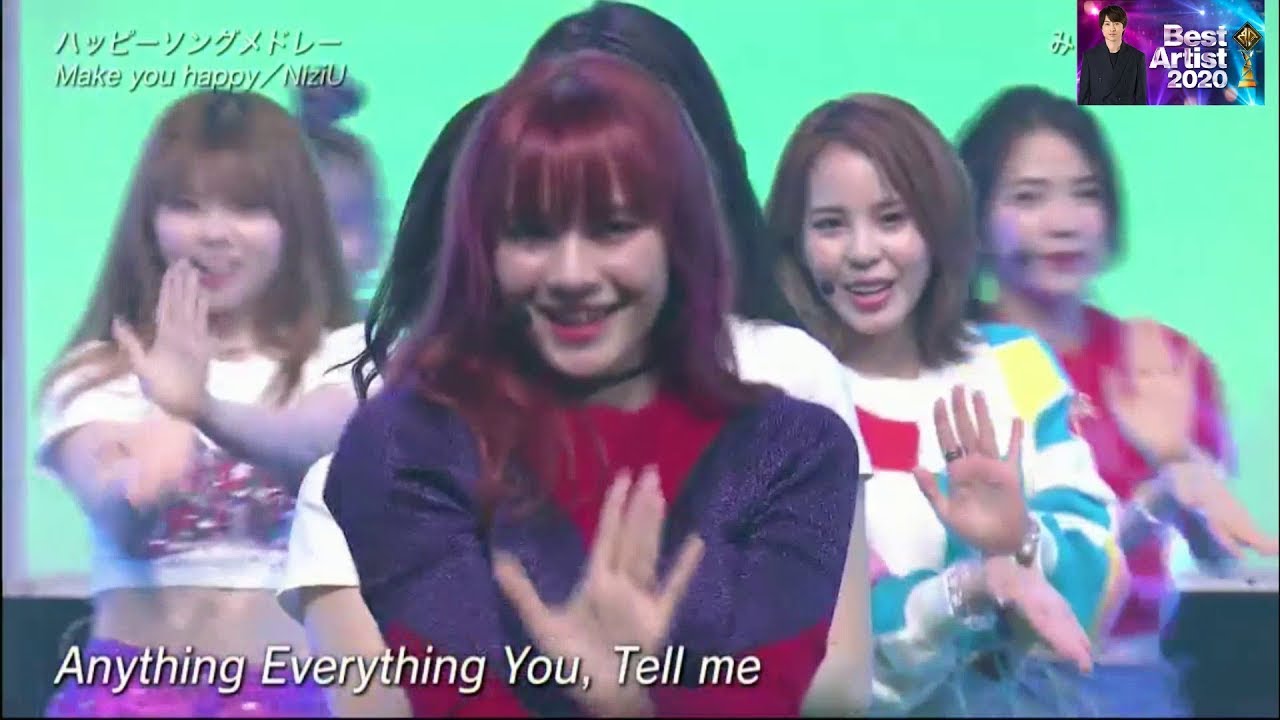 [1080p] MAKE YOU HAPPY / NiziU Live - BEST ARTIST 2020 音楽の祭典!ベストアーティスト2020
